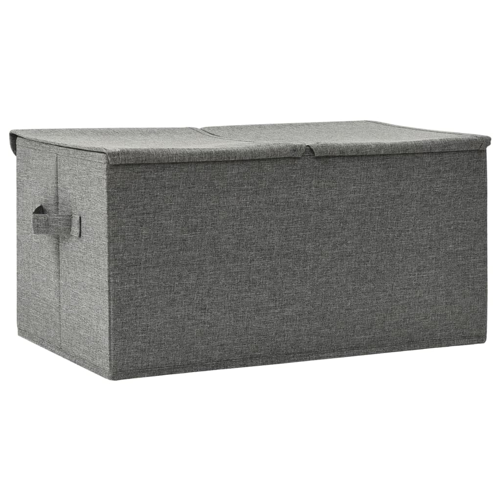 Boîtes de rangement 2 pcs 50x30x25 cm tissu