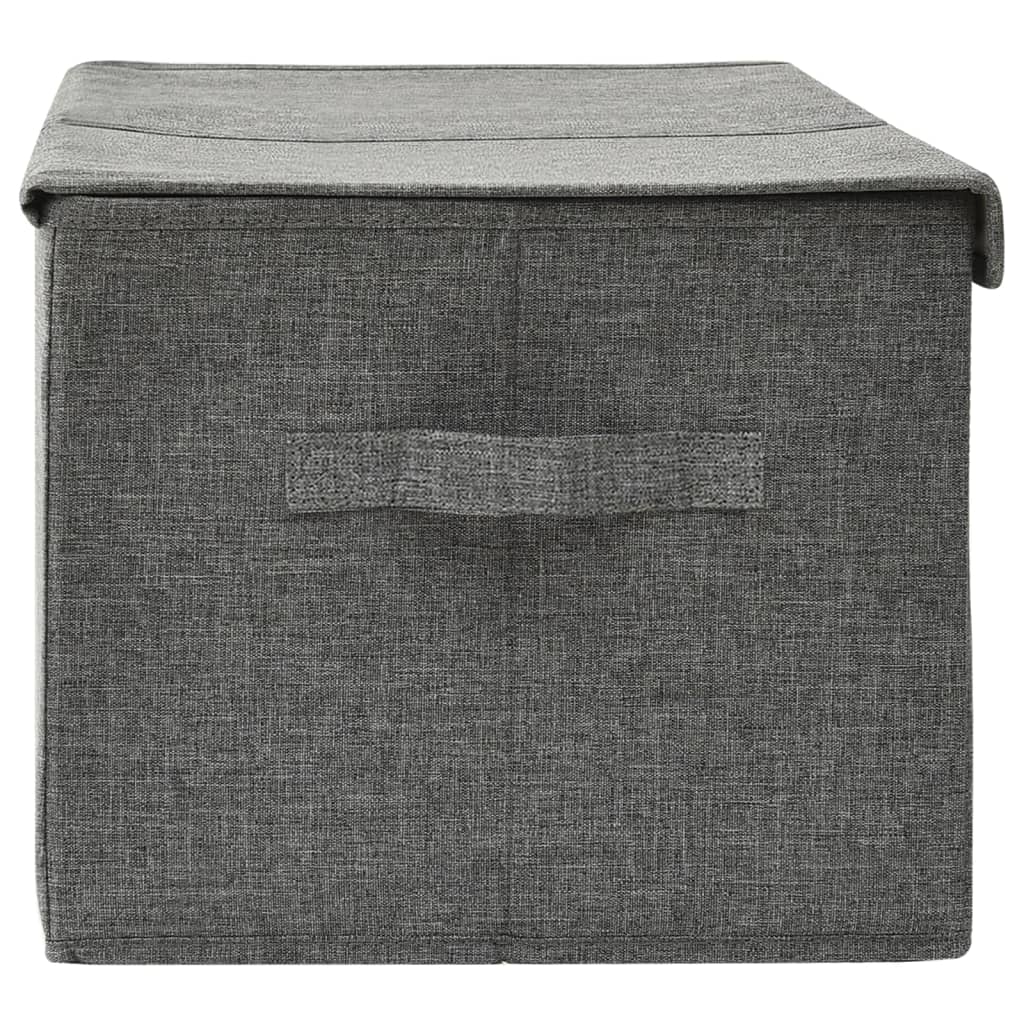 Boîtes de rangement 2 pcs 50x30x25 cm tissu