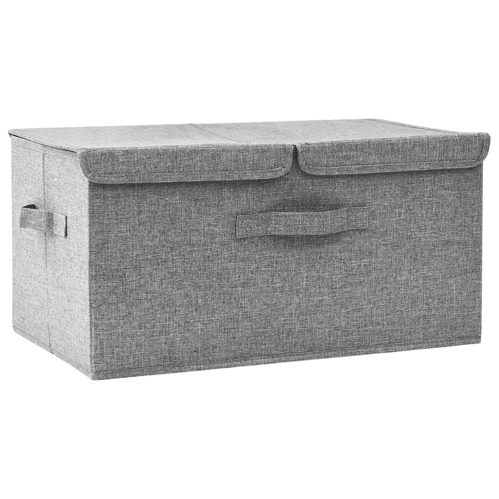 Boîtes de rangement 2 pcs 50x30x25 cm tissu