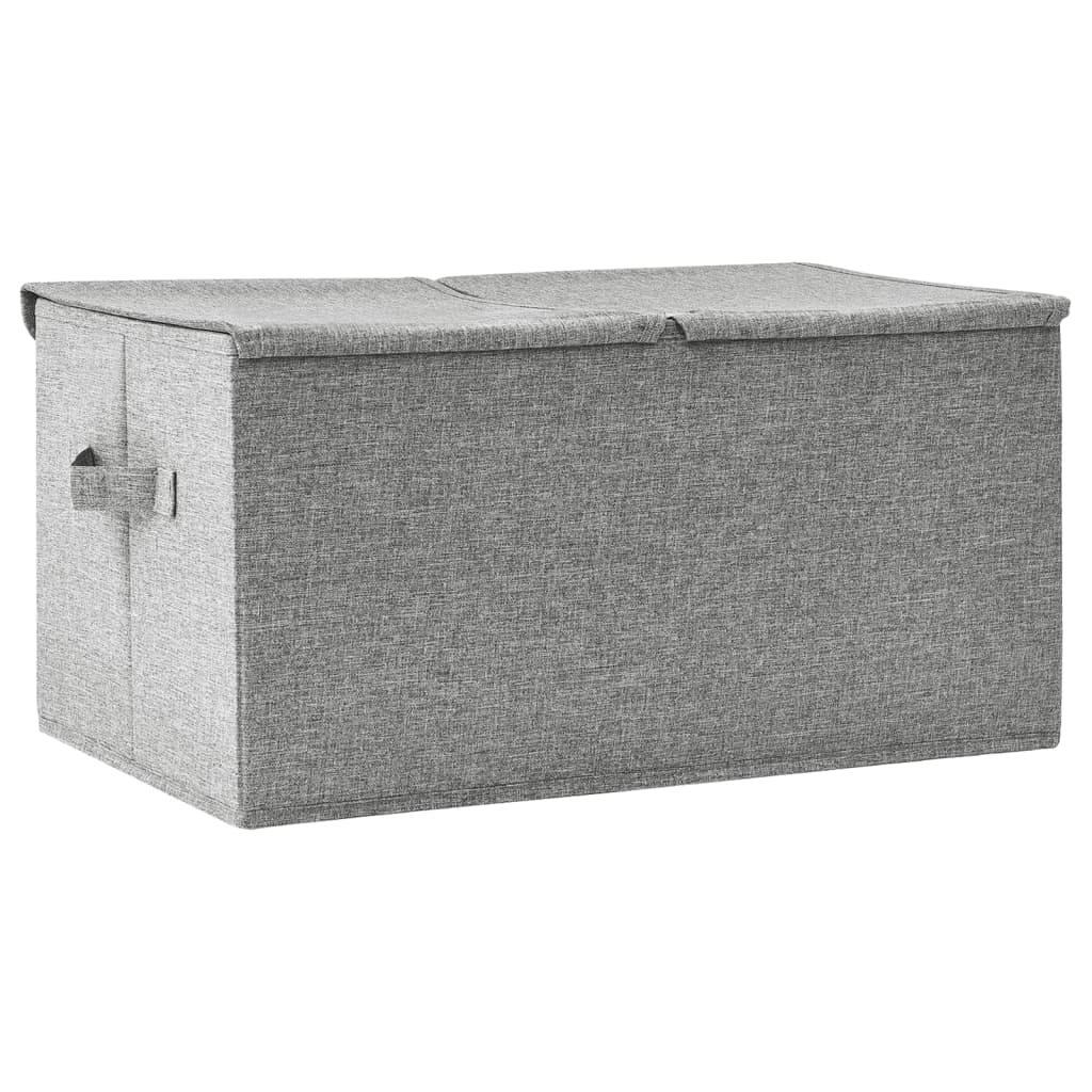 Boîtes de rangement 2 pcs 50x30x25 cm tissu