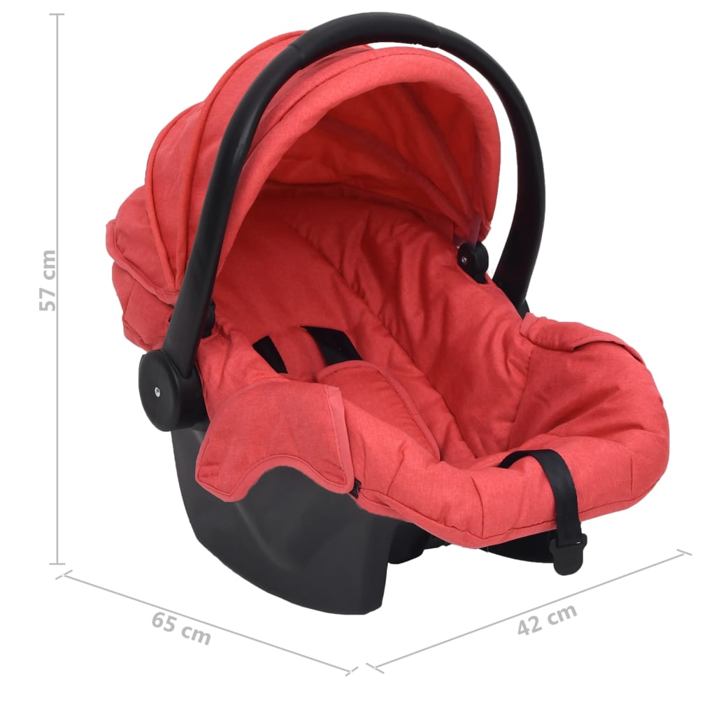 Babyautostoel 42x65x57 cm rood