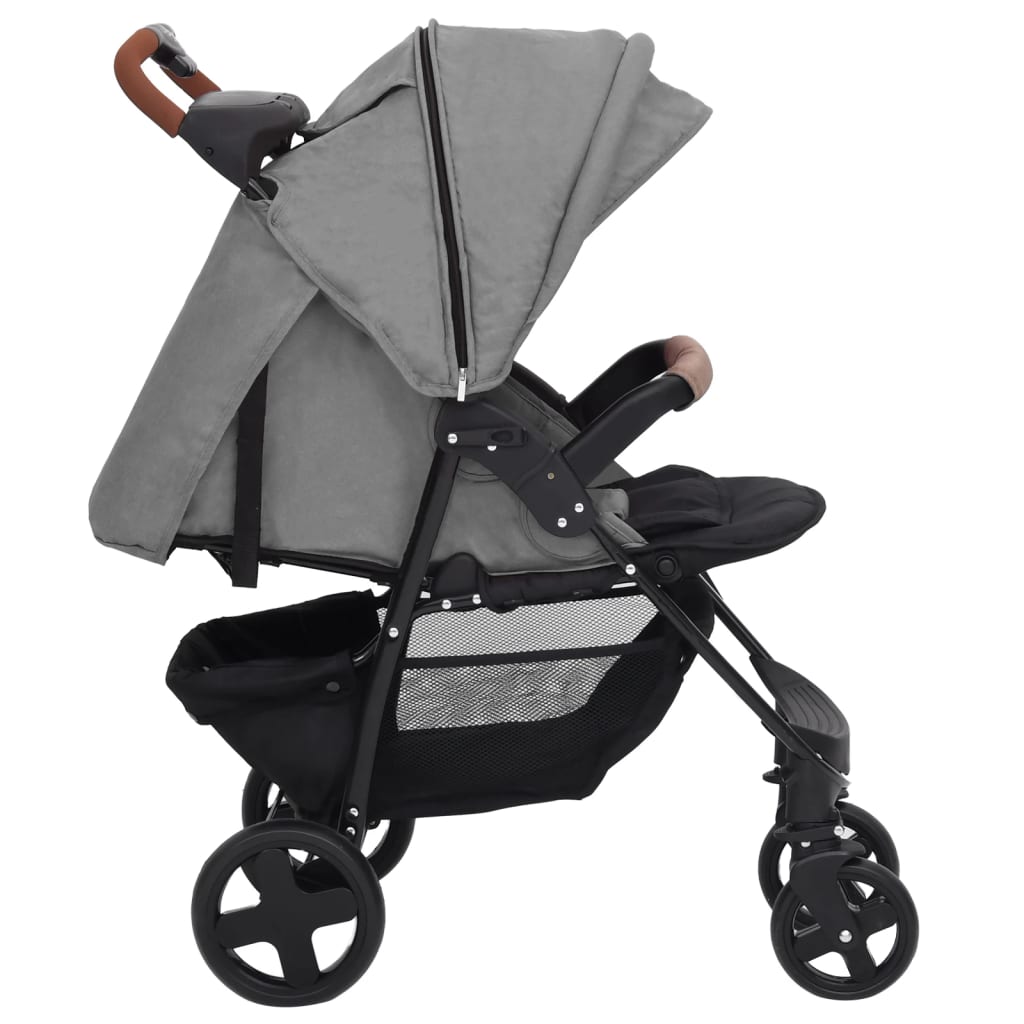 Kinderwagen 3-in-1 staal