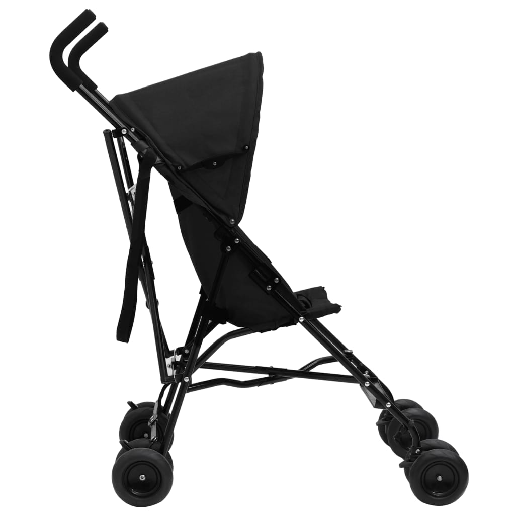 Kinderbuggy staal en zwart