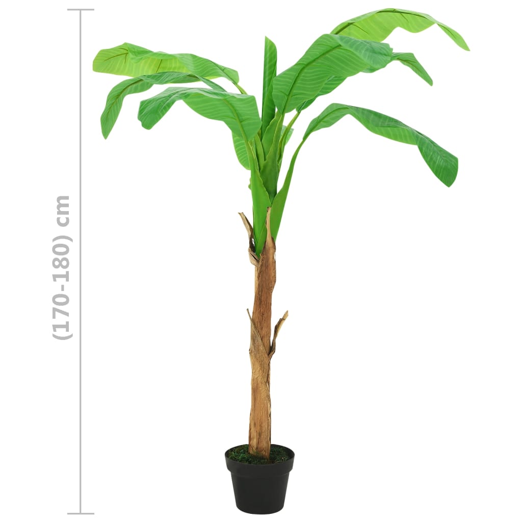 Kunstboom met pot banaan 180 cm groen