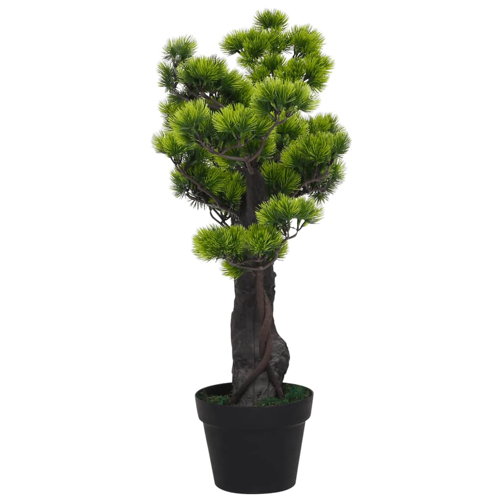 Plante artificielle avec pot cyprès bonsaï 60 cm vert