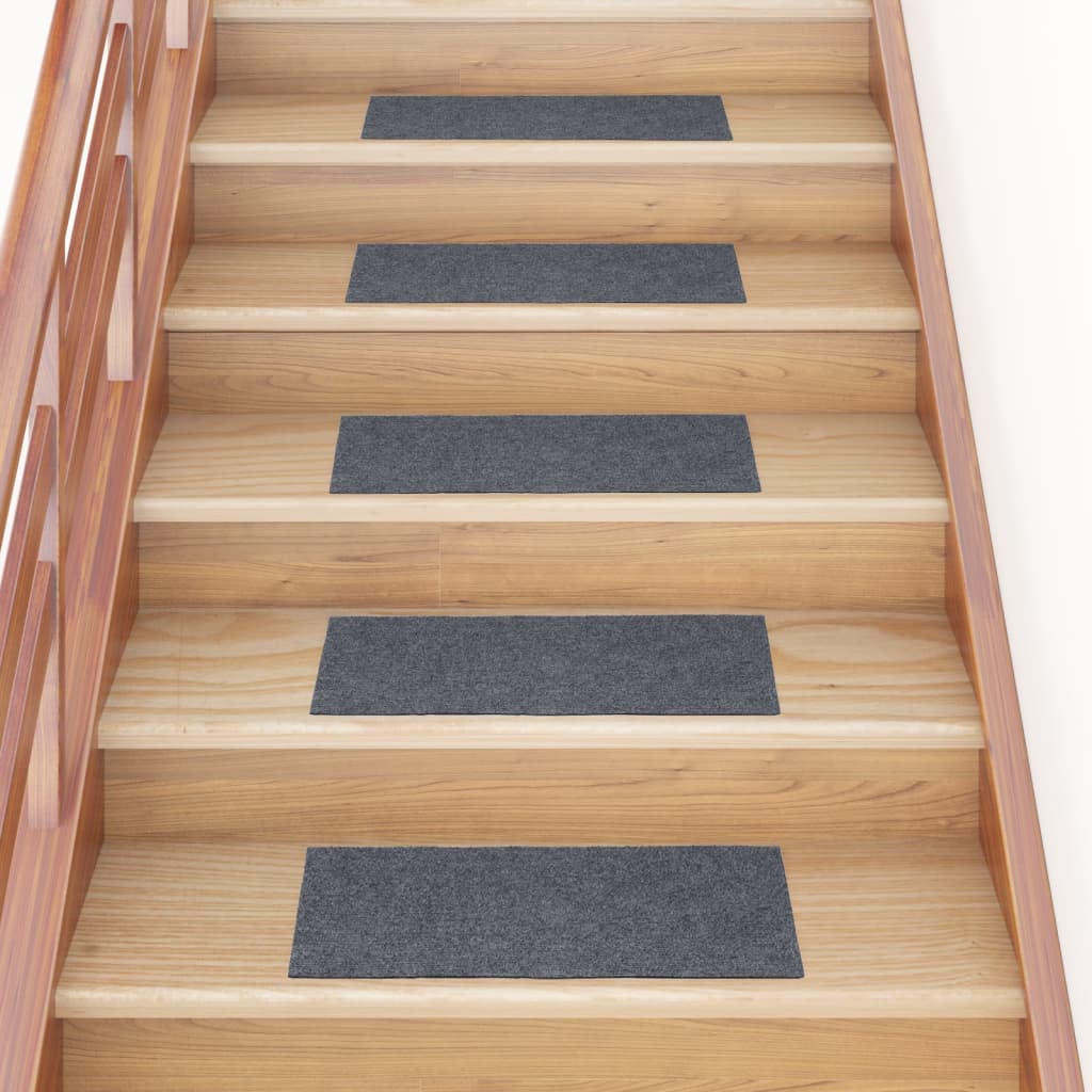 15 pcs Tapis d'escalier autocollants rectangulaires 76x20 cm