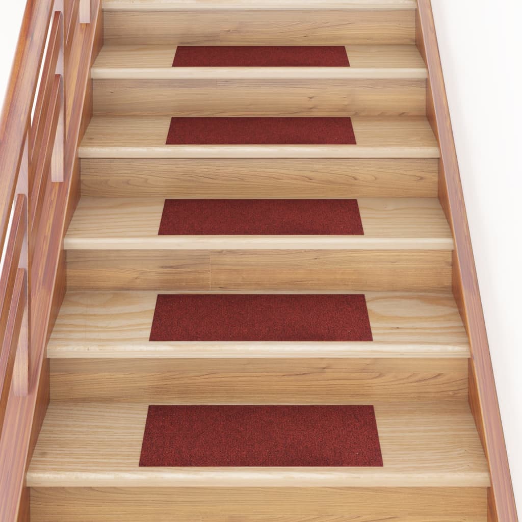 15 pcs Tapis d'escalier autocollants rectangulaires 76x20 cm