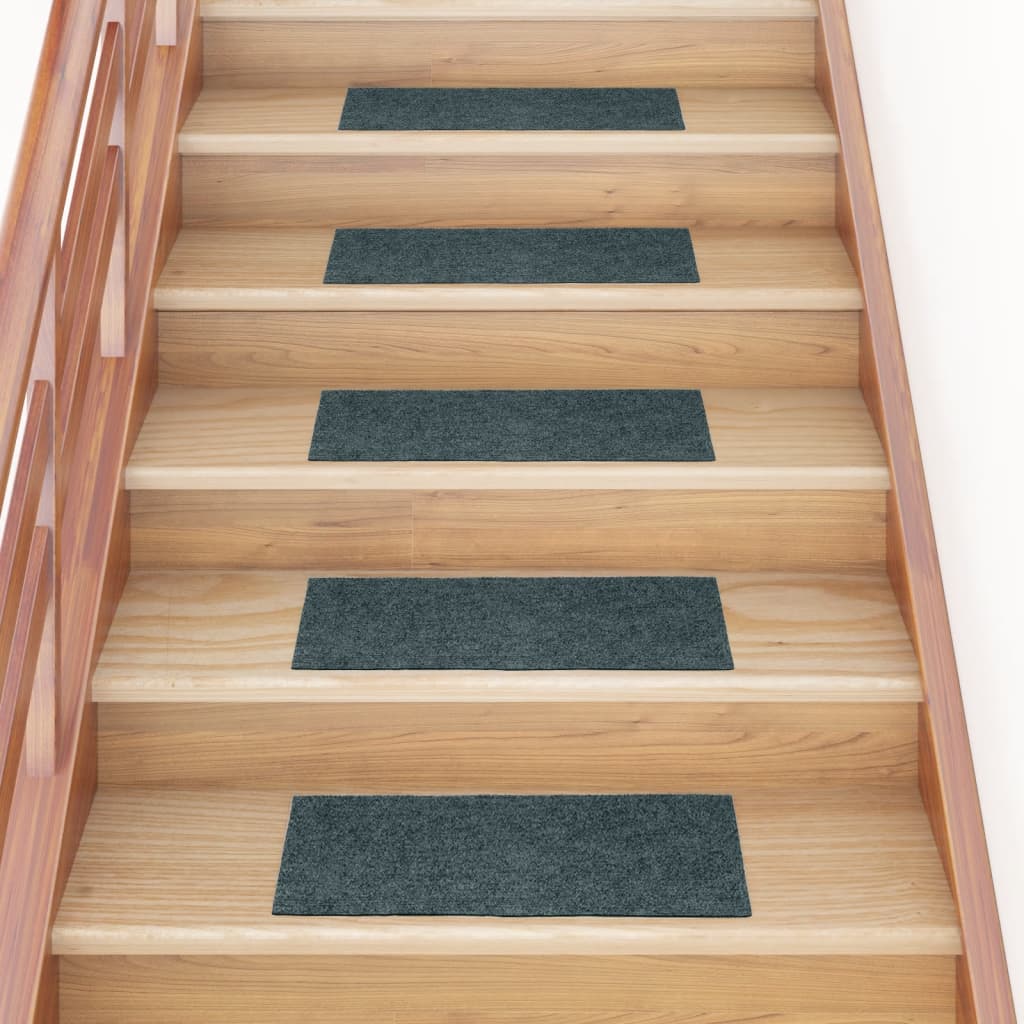 15 pcs Tapis d'escalier autocollants rectangulaires 76x20 cm