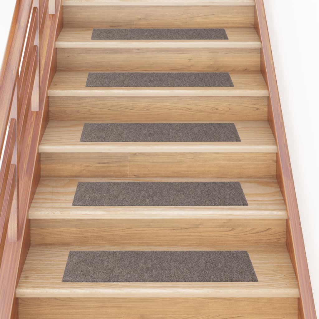 15 pcs Tapis d'escalier autocollants rectangulaires 76x20 cm