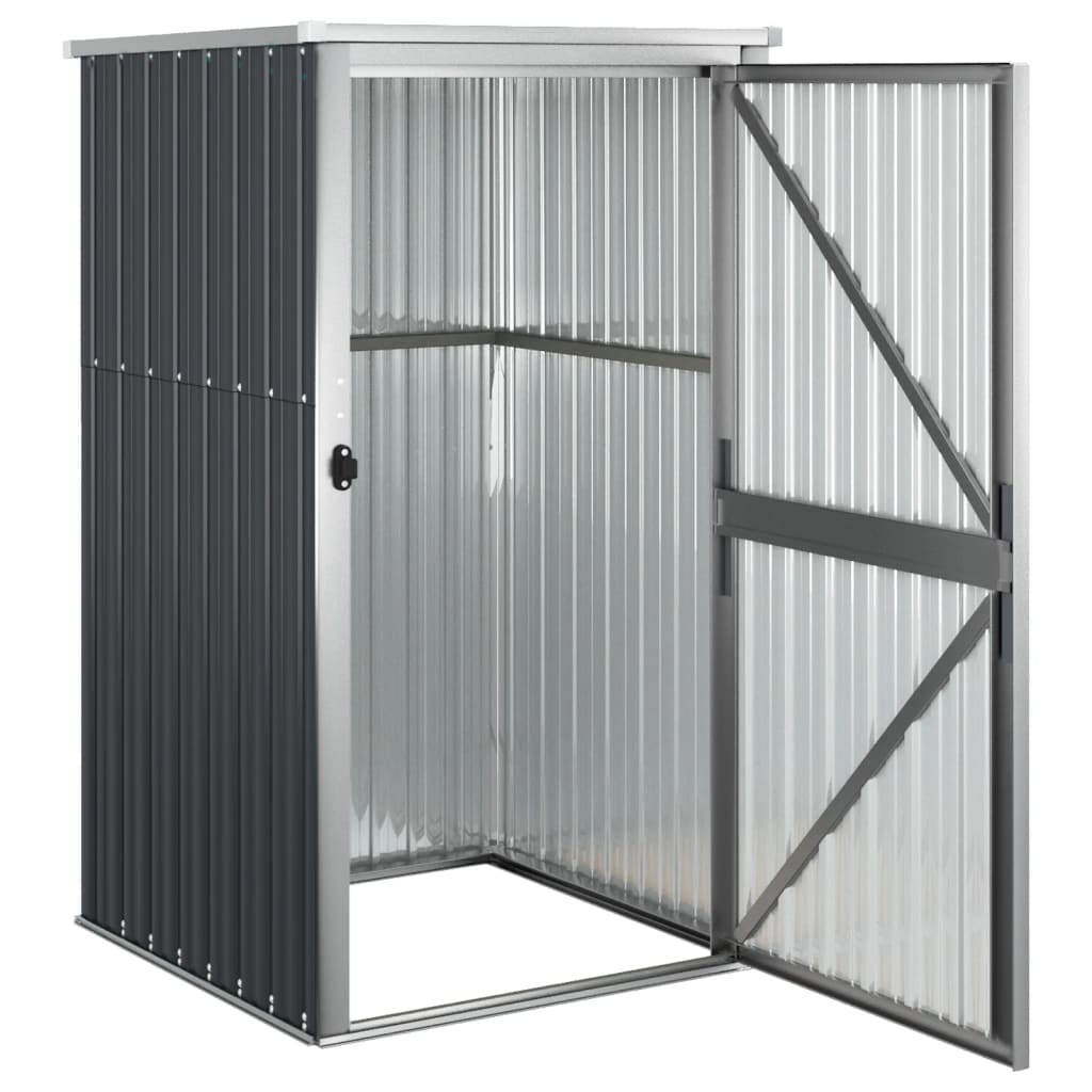 Abri de jardin 88x89x161 cm acier galvanisé, anthracite