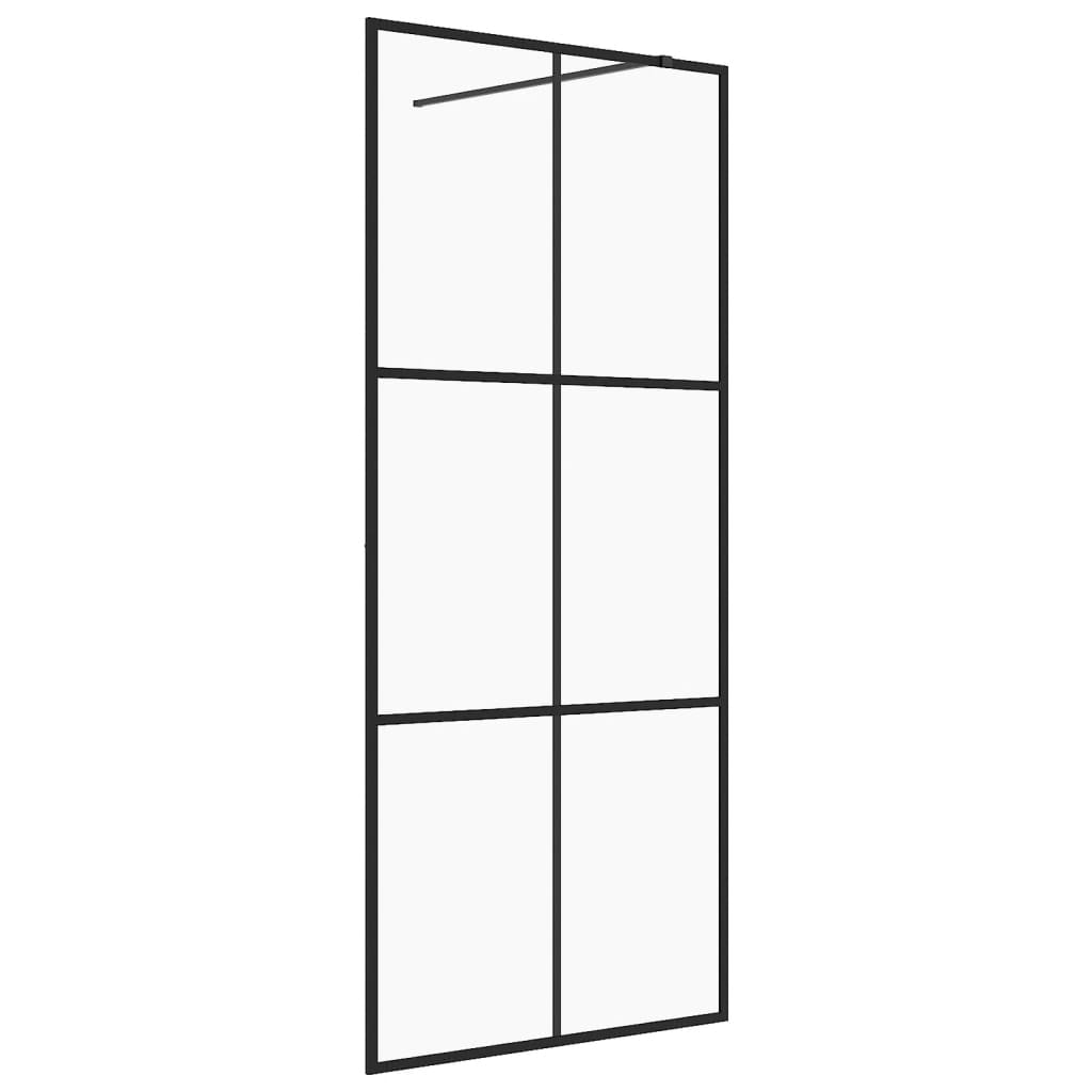 Inloopdouchewand 90x195 cm ESG-glas transparant en