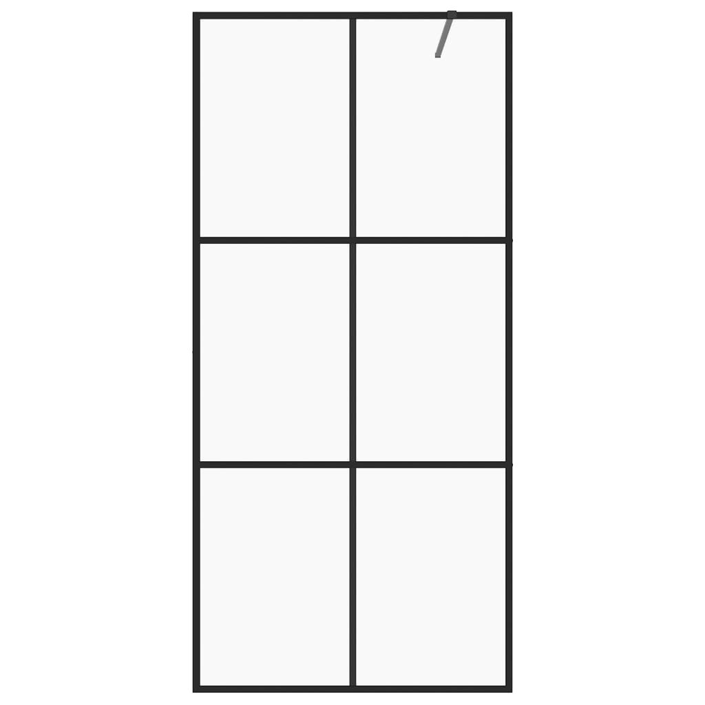 Inloopdouchewand 100x195 cm ESG-glas transparant en