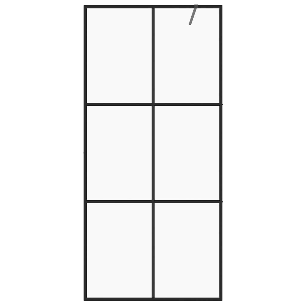 Inloopdouchewand 90x195 cm ESG-glas transparant en