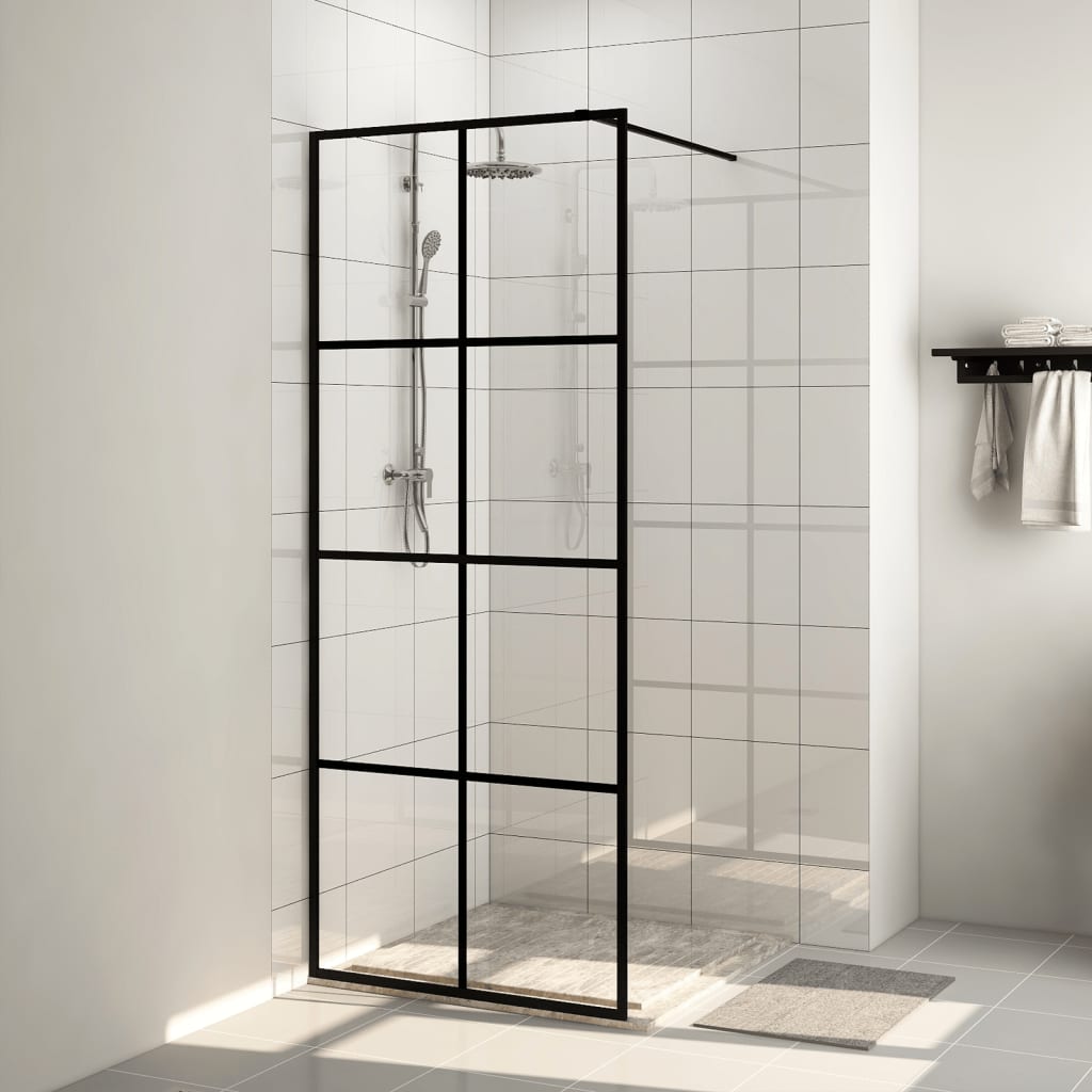 Paroi de douche à l'italienne 80x195 cm verre ESG semi-mat