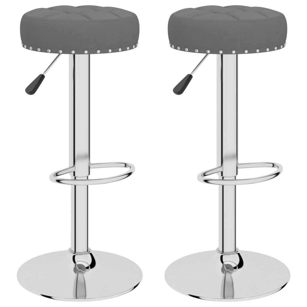 Tabourets de bar 2 pcs tissu