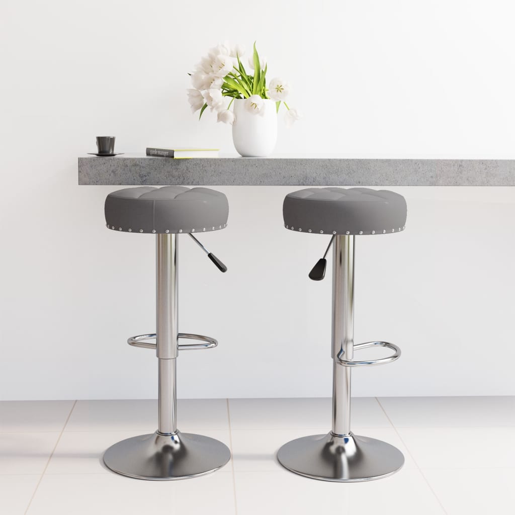 Tabourets de bar 2 pcs tissu