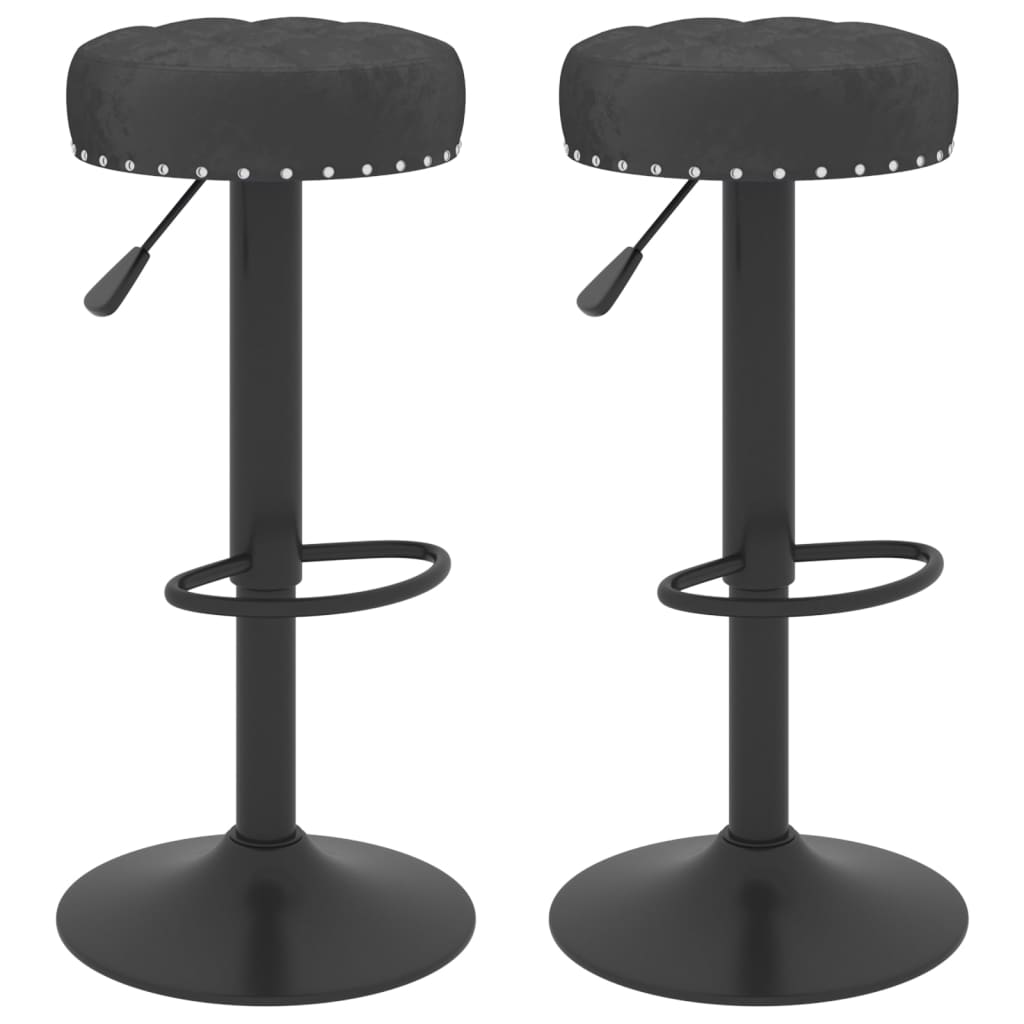 Tabourets de bar 2 pcs velours