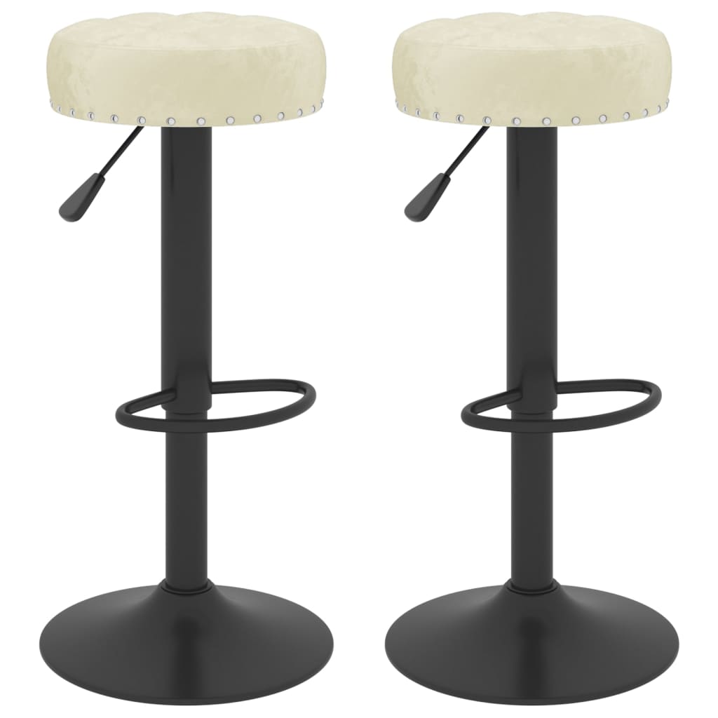 Tabourets de bar 2 pcs velours