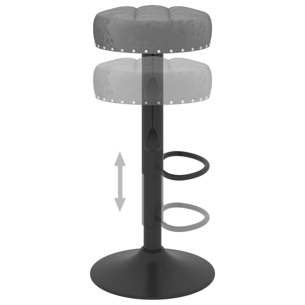 Tabourets de bar 2 pcs velours