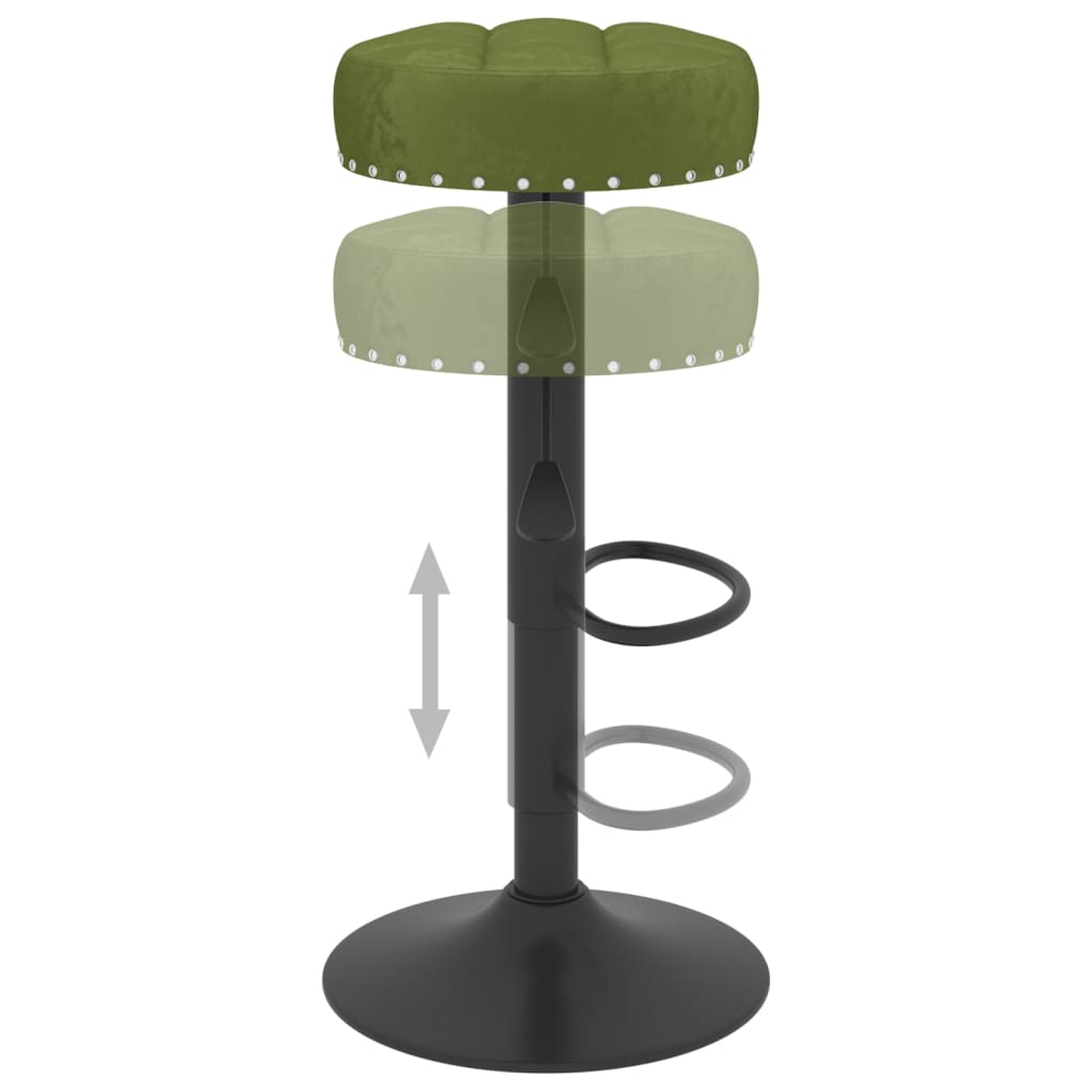 Tabourets de bar 2 pcs velours