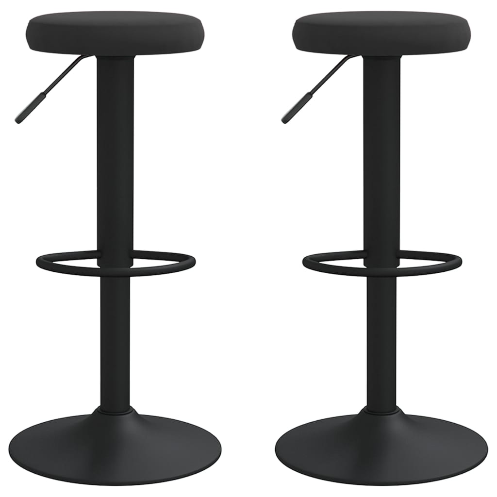 Tabourets de bar 2 pcs velours