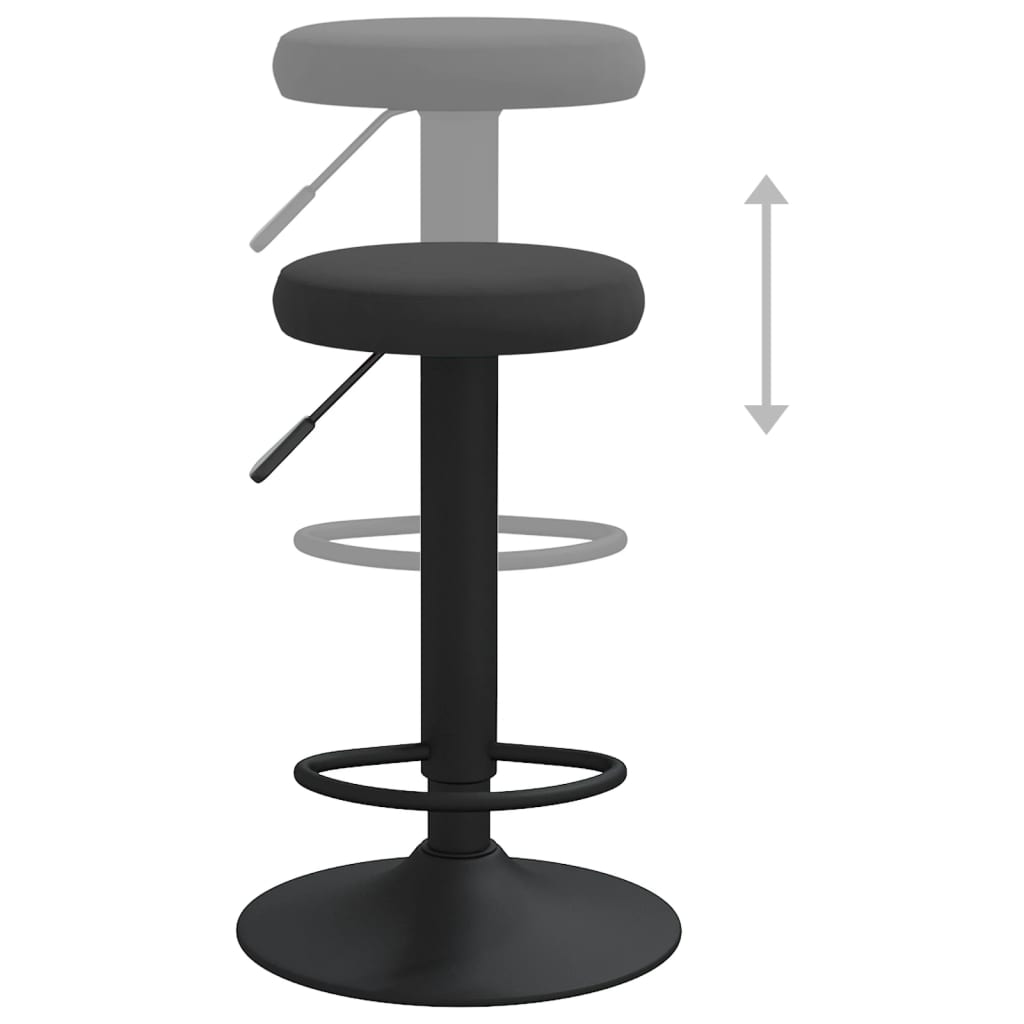 Tabourets de bar 2 pcs velours