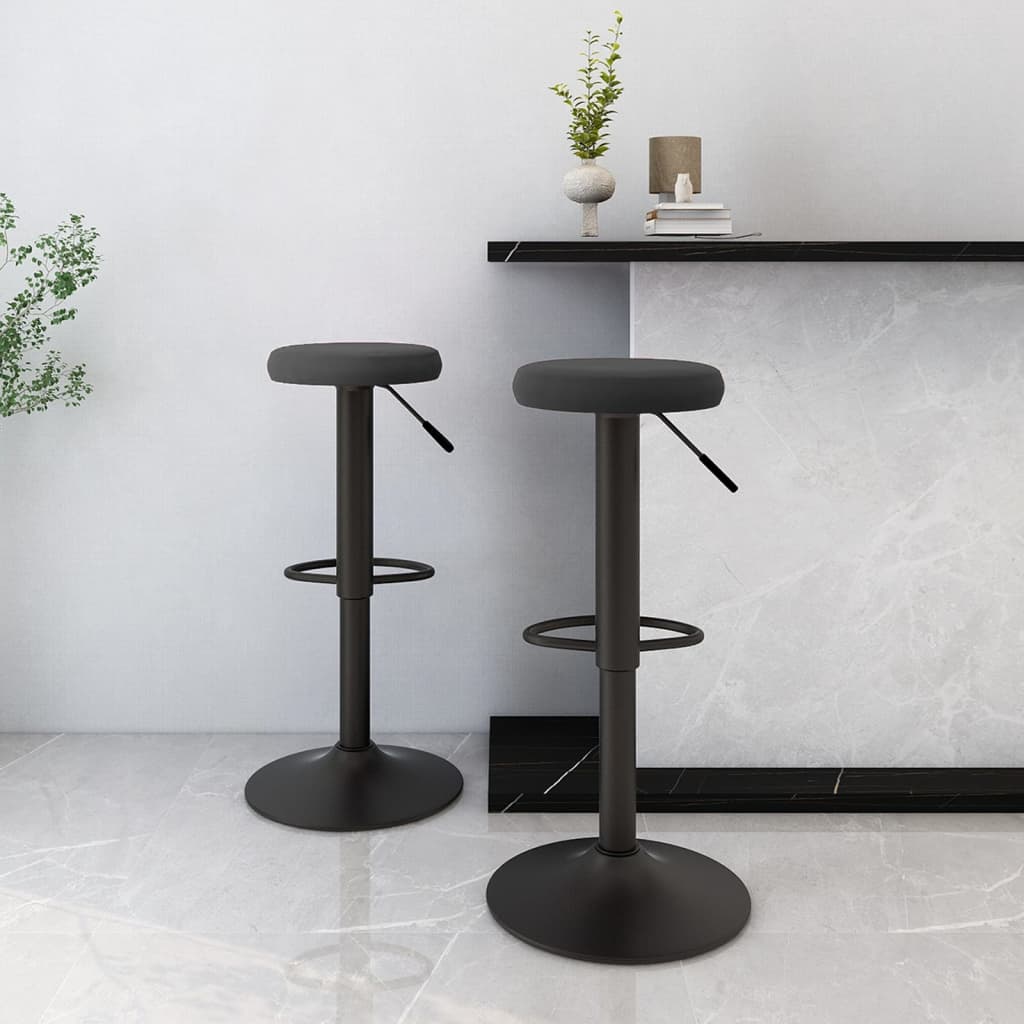 Tabourets de bar 2 pcs velours