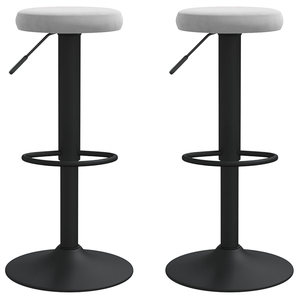 Tabourets de bar 2 pcs velours