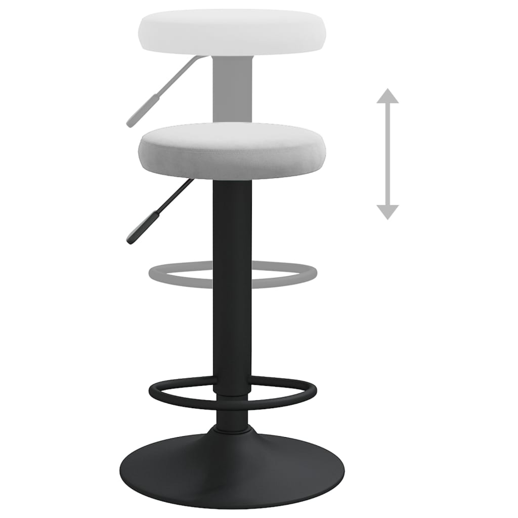 Tabourets de bar 2 pcs velours