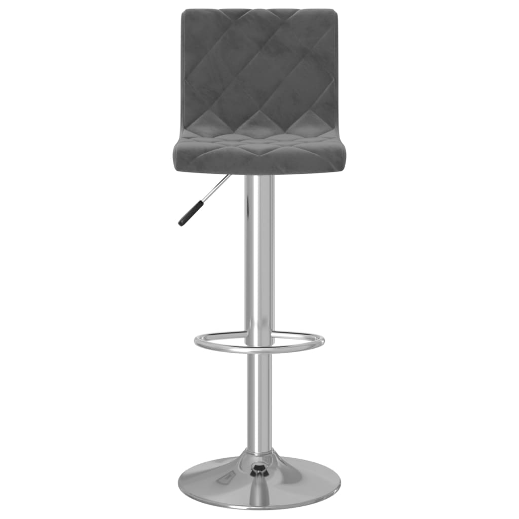 Tabourets de bar 2 pcs velours