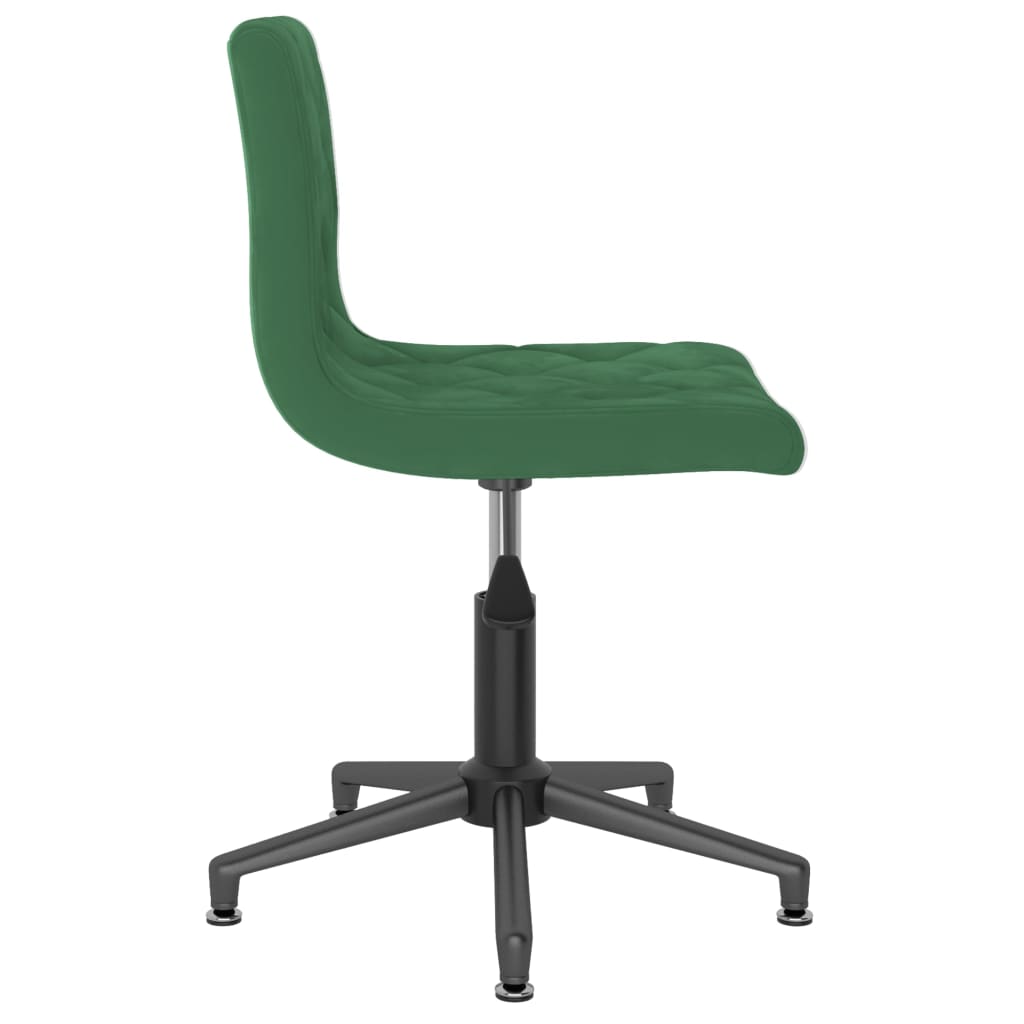 Chaises de salle à manger pivotantes 2 pcs velours vert clair