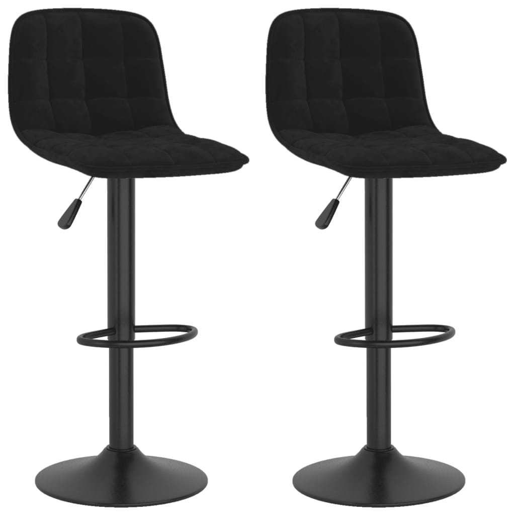 Tabourets de bar 2 pcs velours