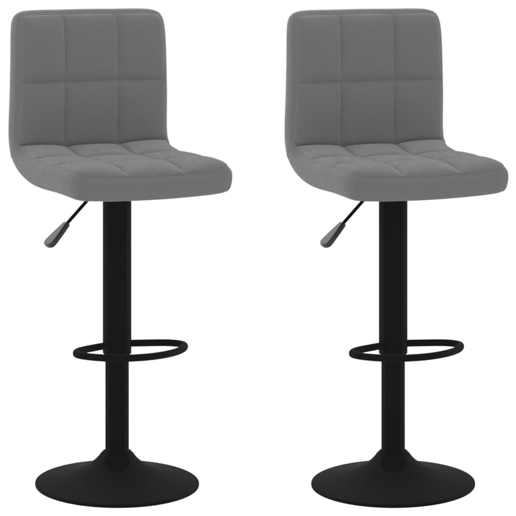 Tabourets de bar 2 pcs velours