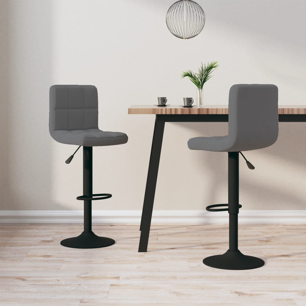 Tabourets de bar 2 pcs velours