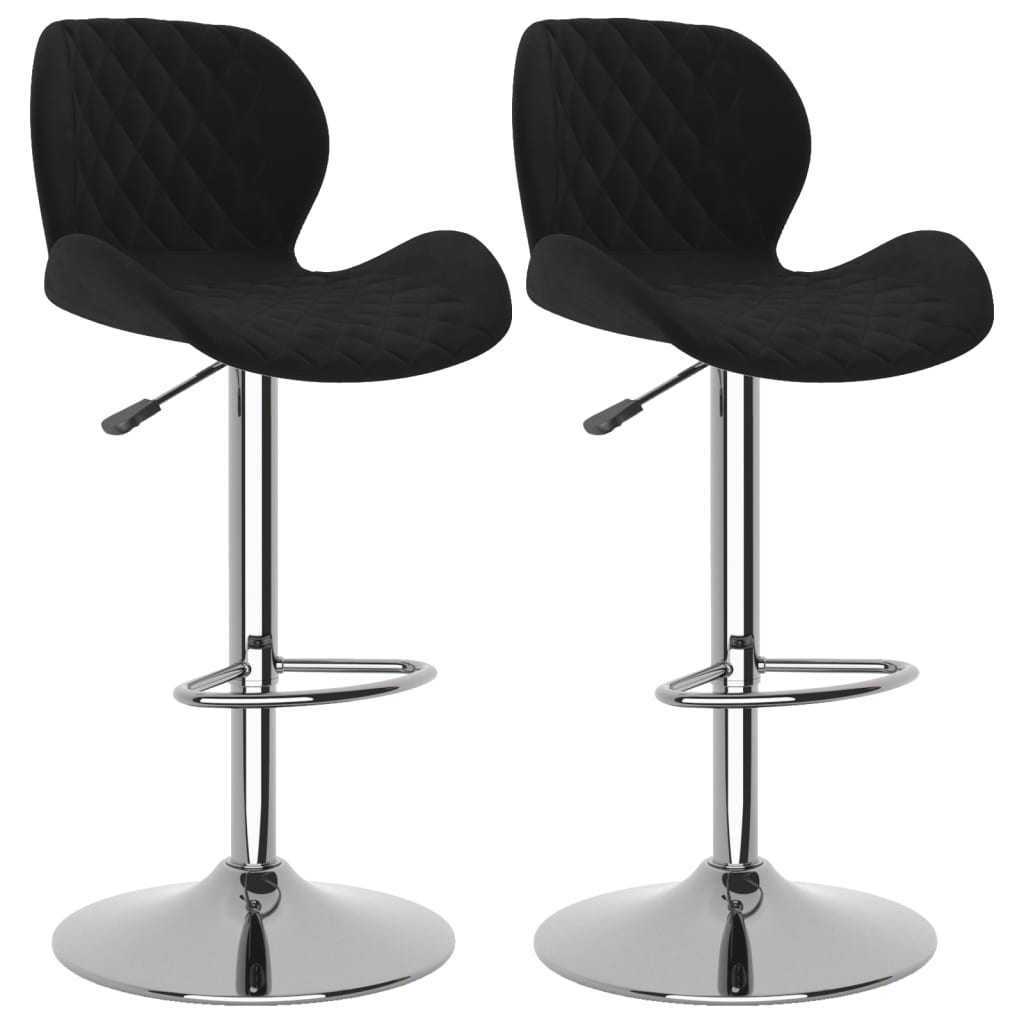 Tabourets de bar 2 pcs velours