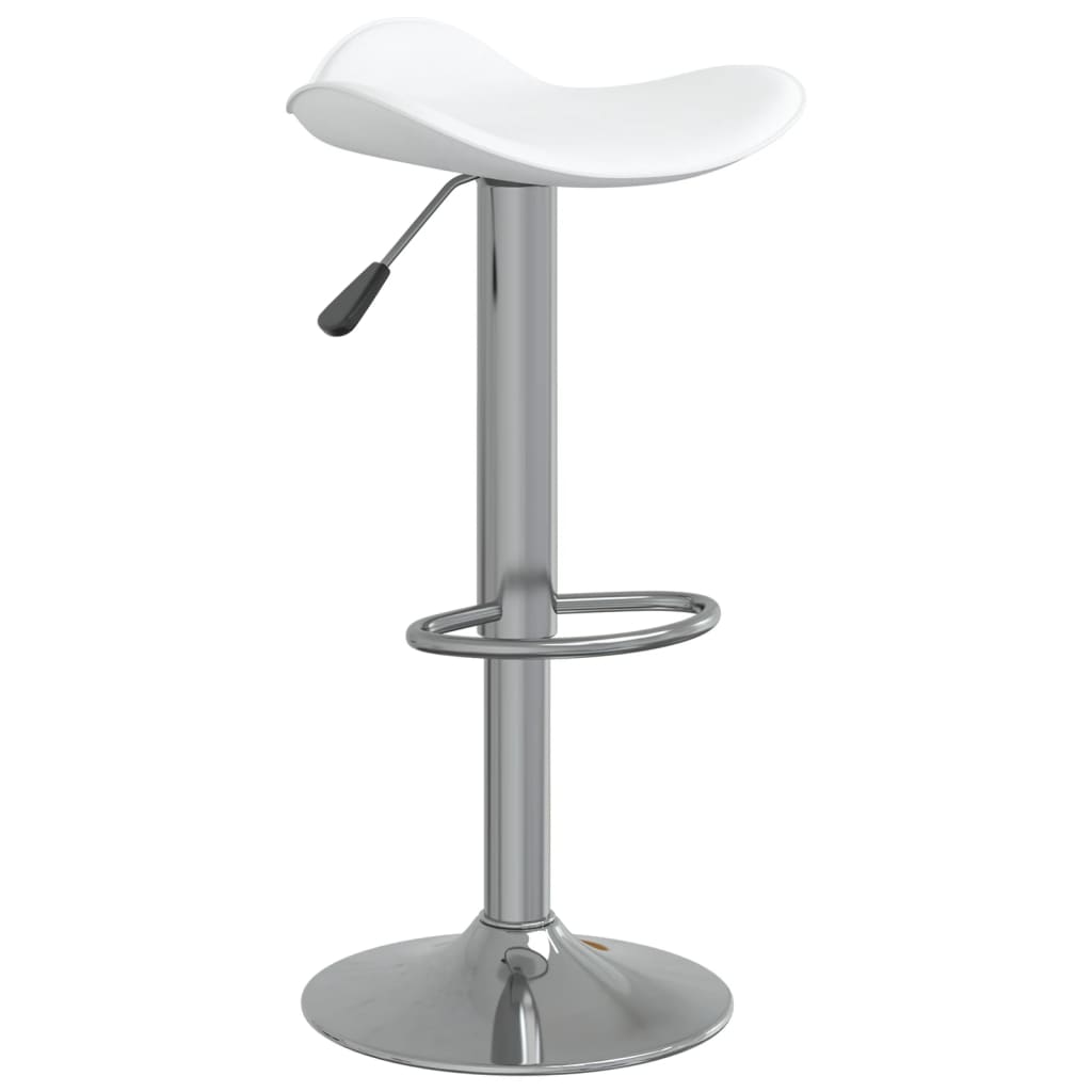 Tabouret de bar 2 pcs en acier chromé et cuir artificiel