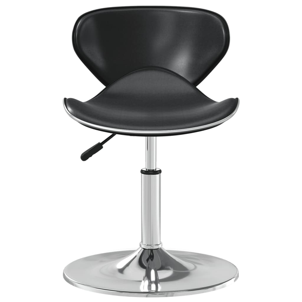 Tabouret de bar simili cuir noir