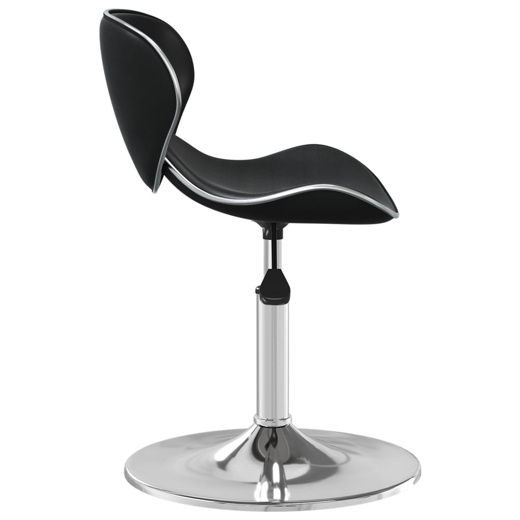 Tabouret de bar simili cuir noir