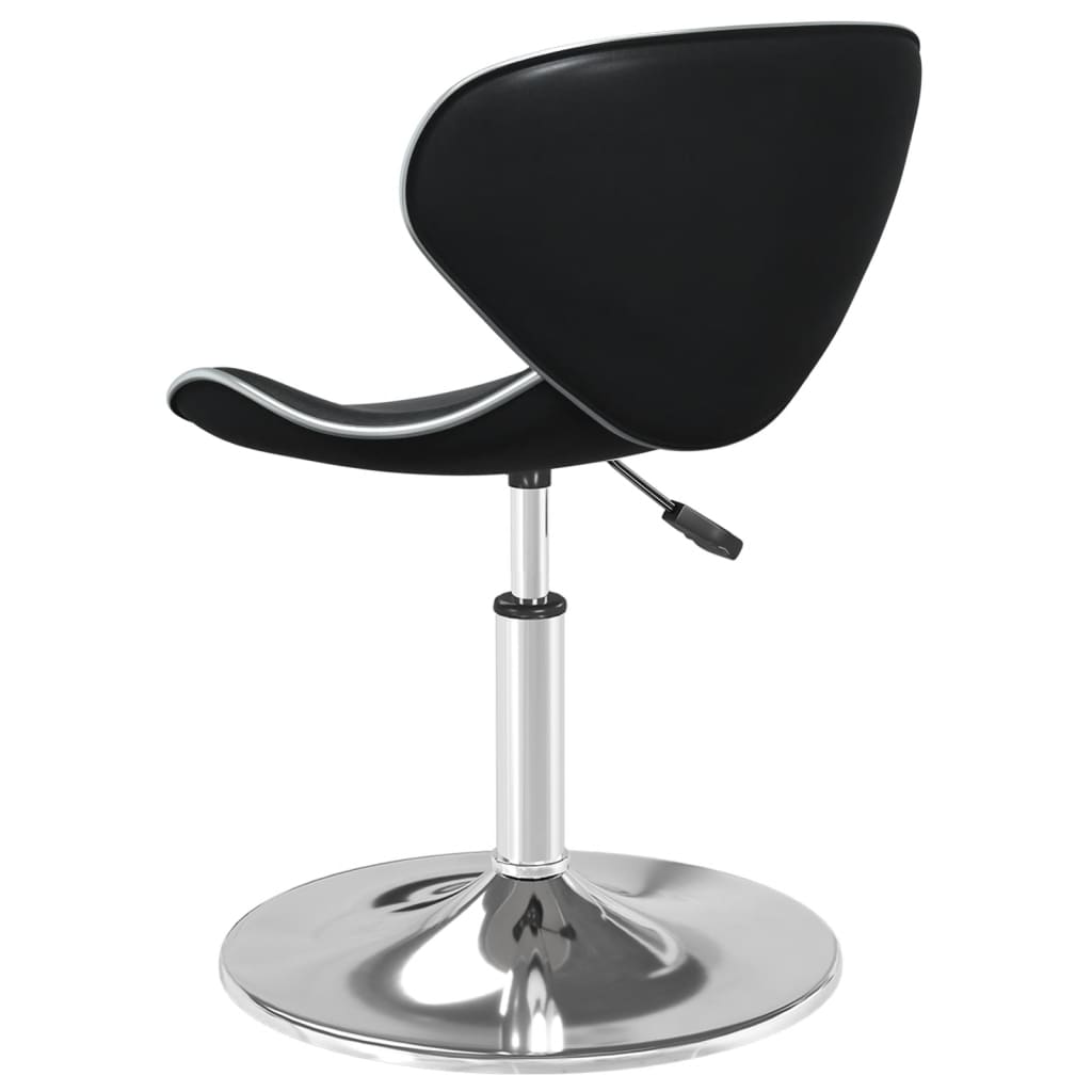 Tabouret de bar simili cuir noir