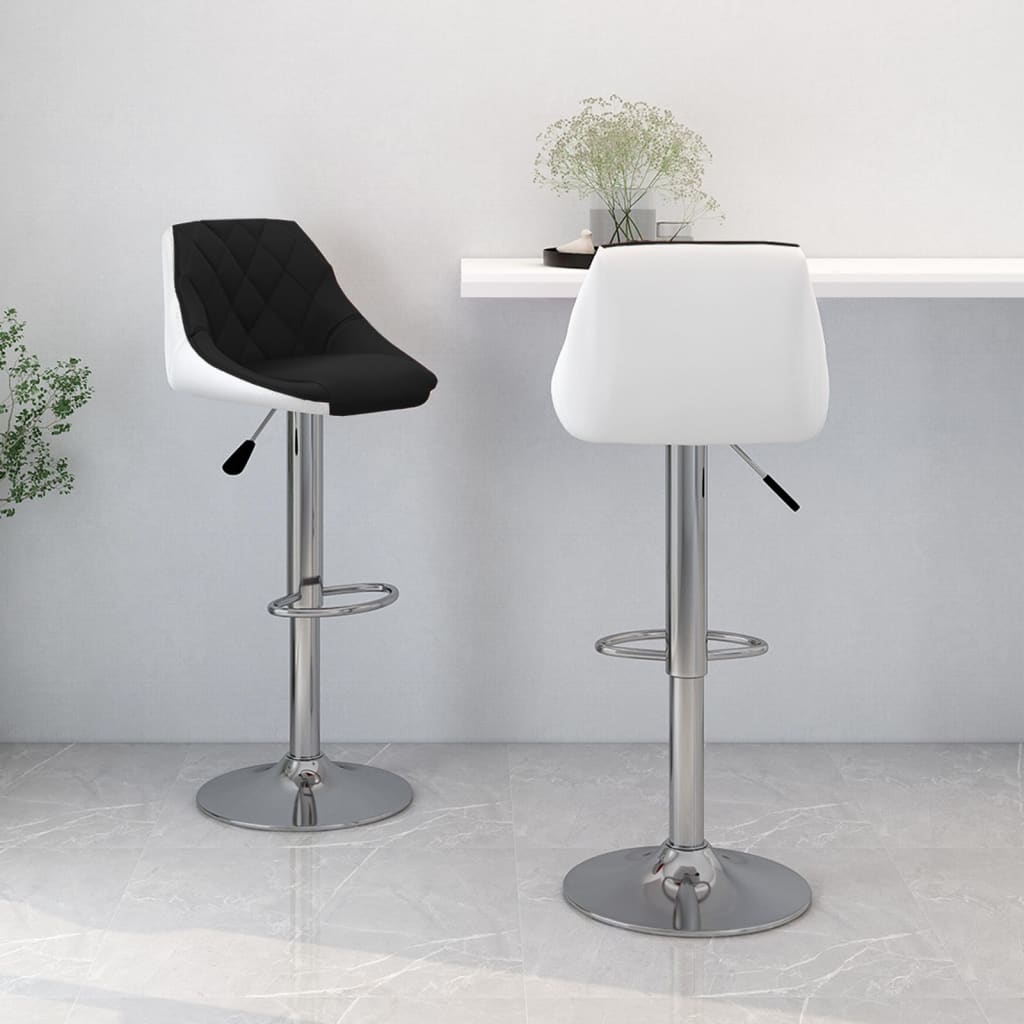 Tabourets de bar 2 pcs simili cuir