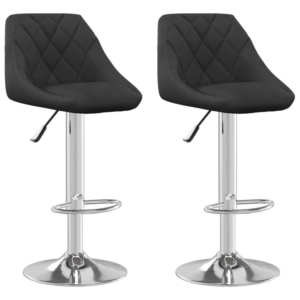 Tabourets de bar 2 pcs velours