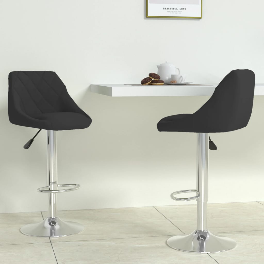 Tabourets de bar 2 pcs velours