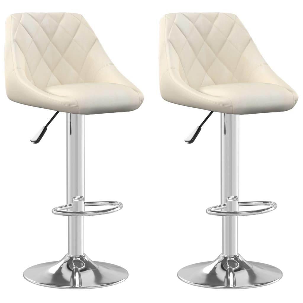 Tabourets de bar 2 pcs velours