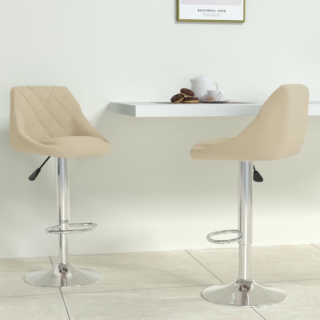 Tabourets de bar 2 pcs velours