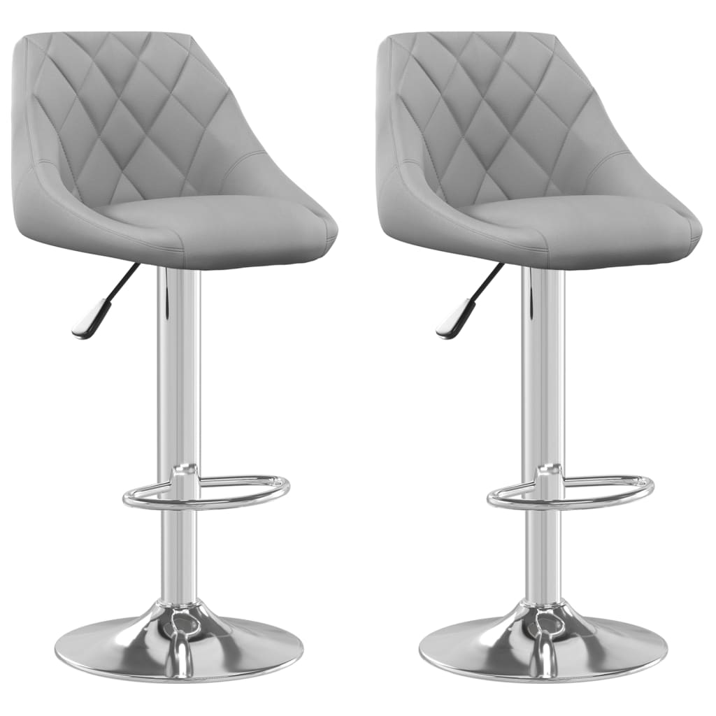 Tabourets de bar 2 pcs velours