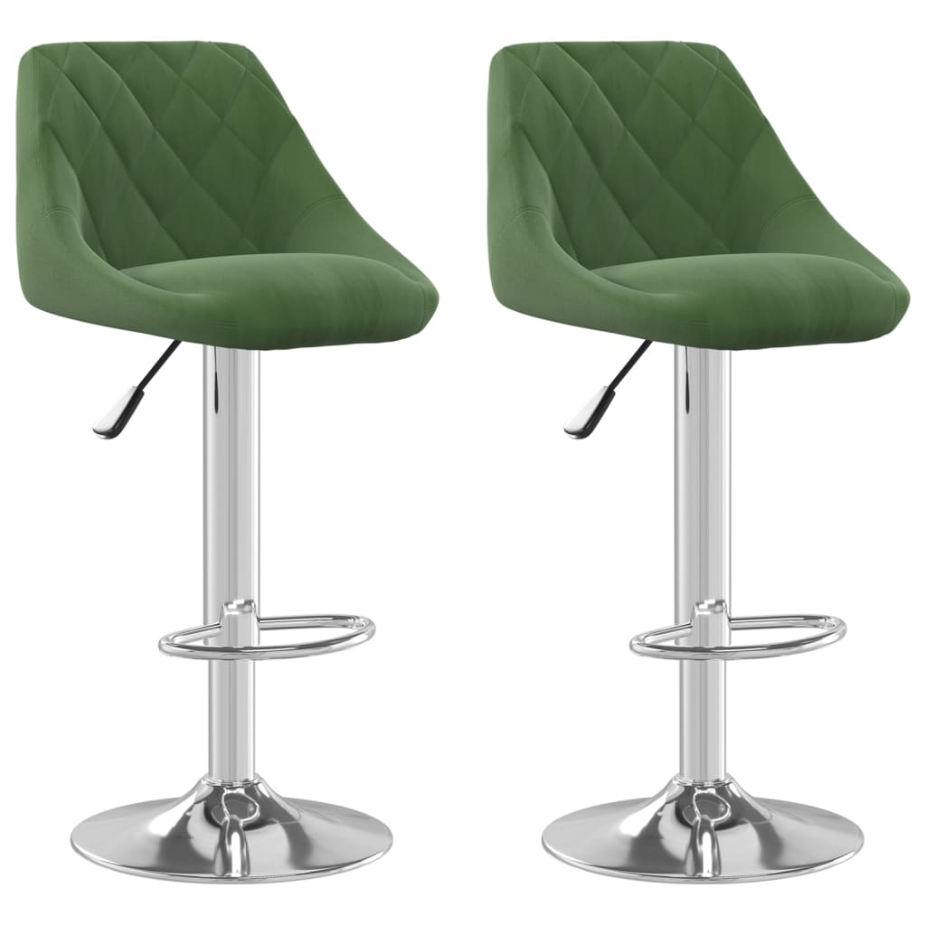 Tabourets de bar 2 pcs velours