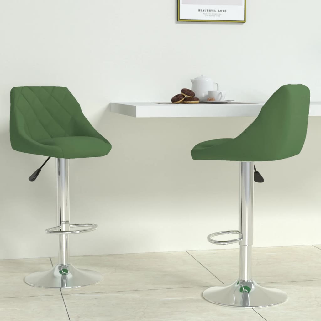 Tabourets de bar 2 pcs velours