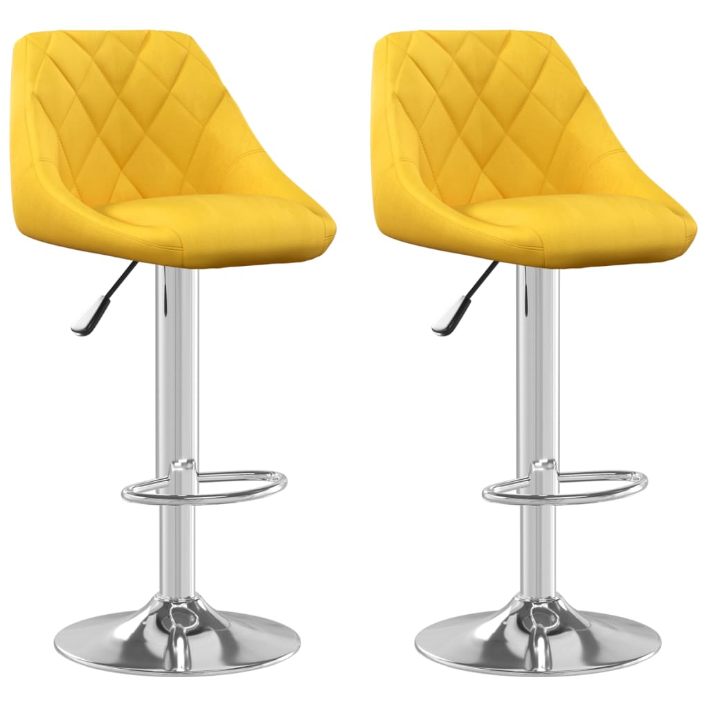 Tabourets de bar 2 pcs velours