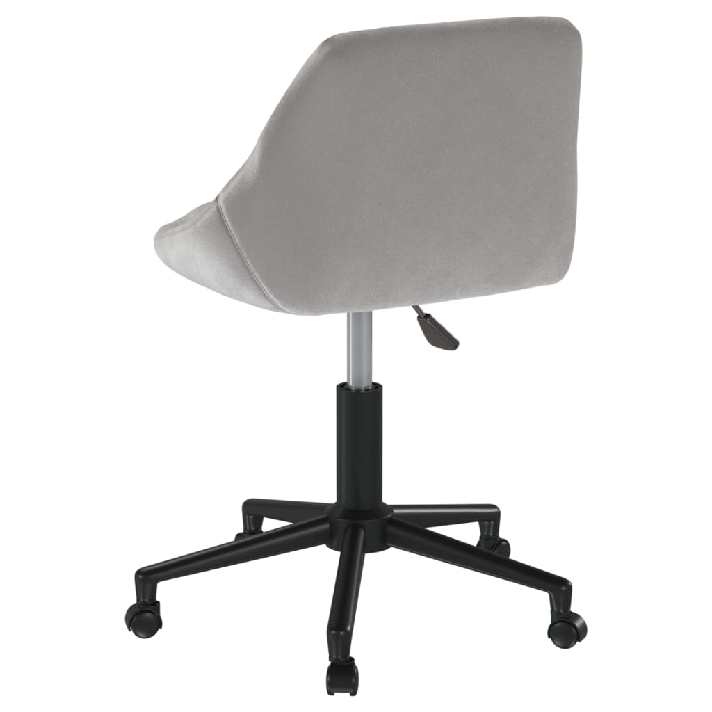 Chaise de bureau pivotante en velours