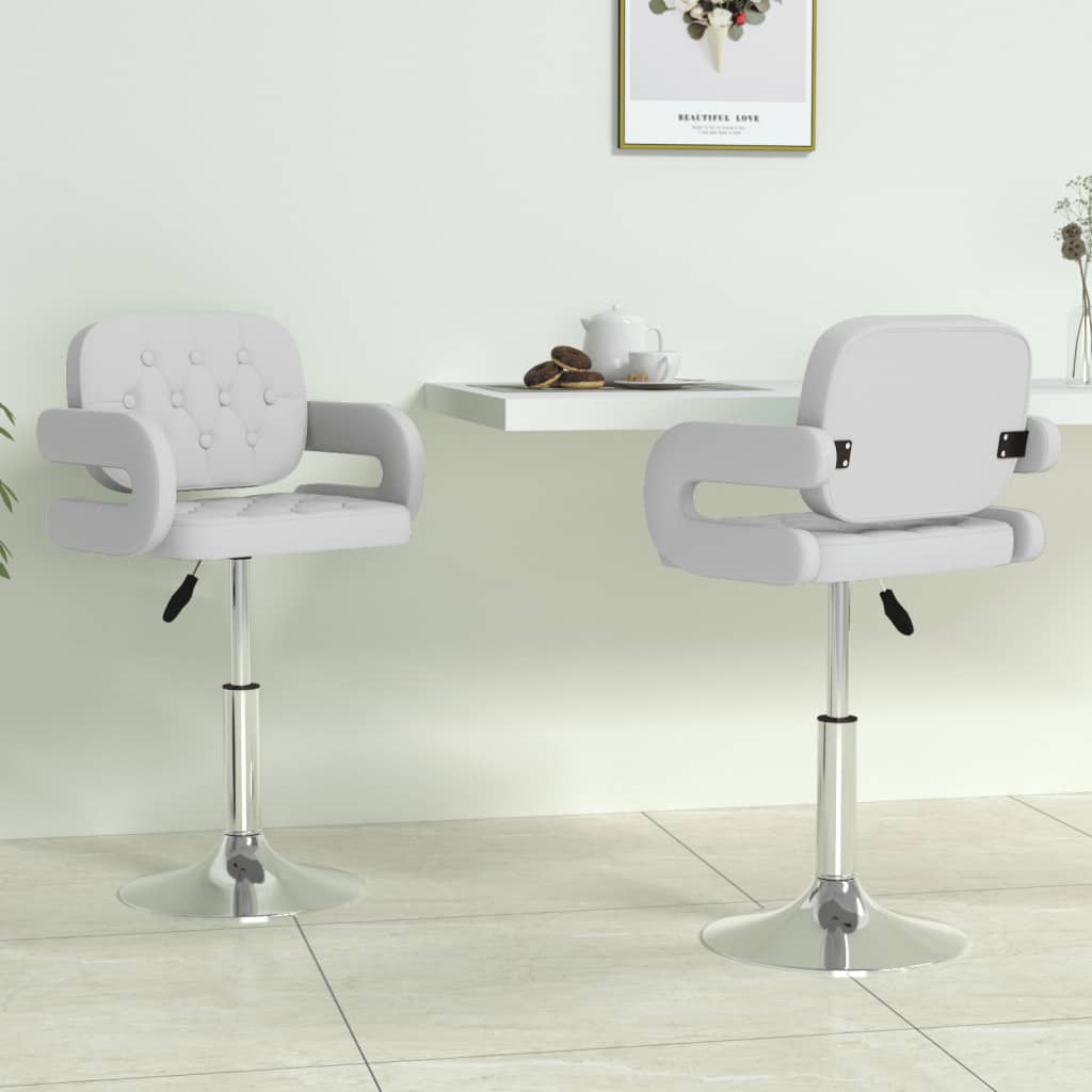 Chaises de salle à manger pivotantes 6 pcs simili cuir